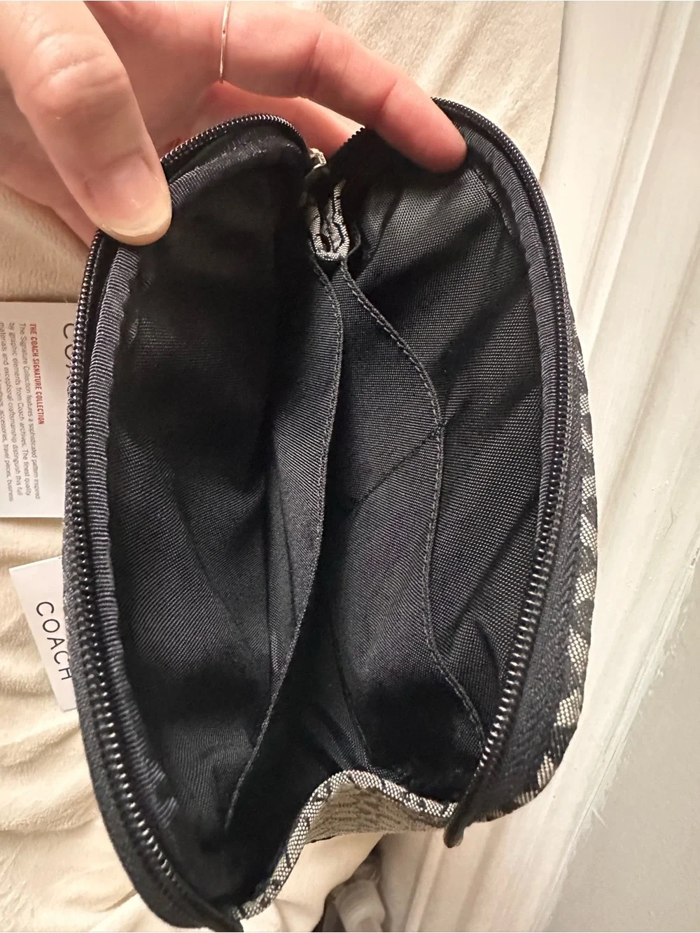 Vintage Coach signature c cosmetic bag